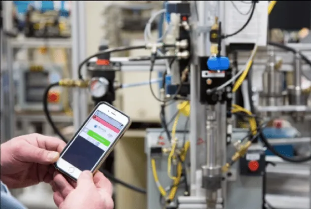 The image shows how it would function using IoT sensors for predictive maintenance. 
