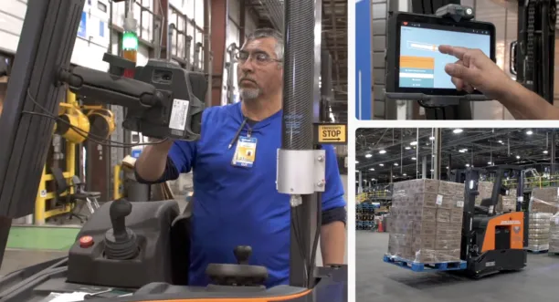 Walmart's autonomous forklift example.
