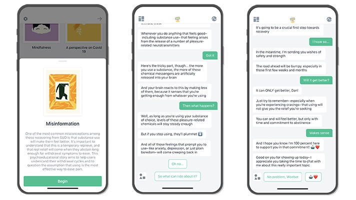 Deep learning in healthcare: woebot