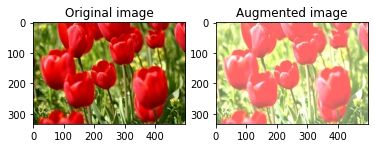 Changing the brightness of images as a data augmentation technique.