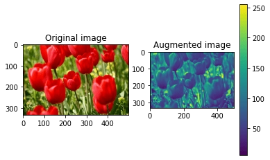 Changing the colors of images with new pixel values as a data augmentation technique.