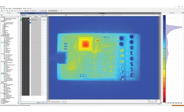 Image of a product's thermal imaging. 