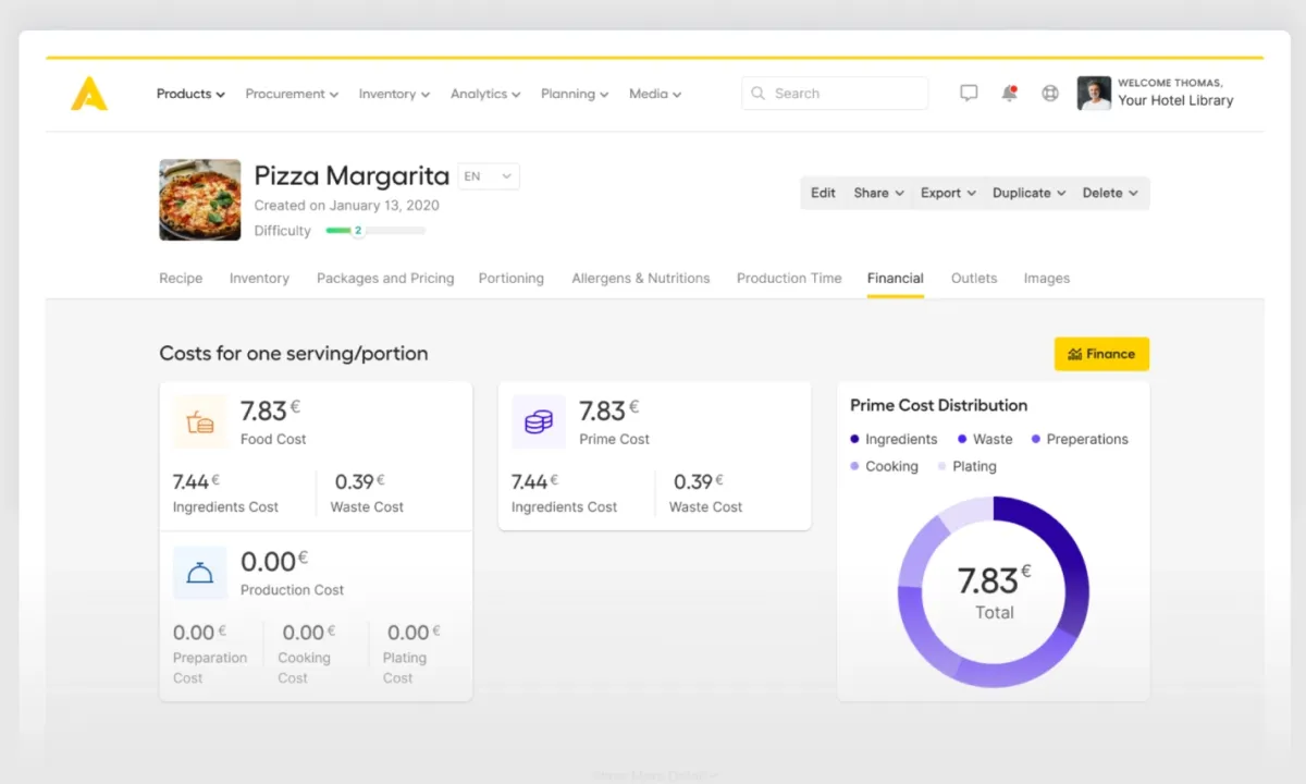 RPA in food industry can be used in price updates.