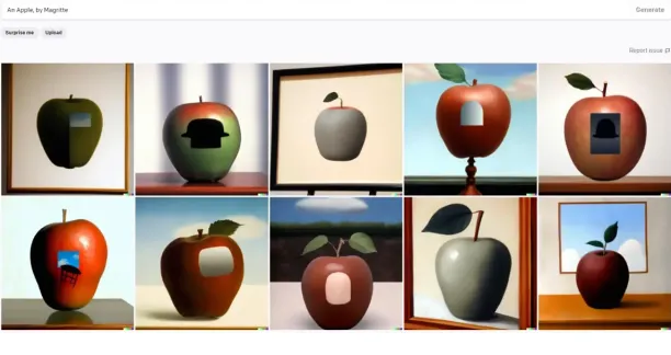 adding modifier “by Magritte” dramatically changes the entire character of the prompt. Generative ai in fashion