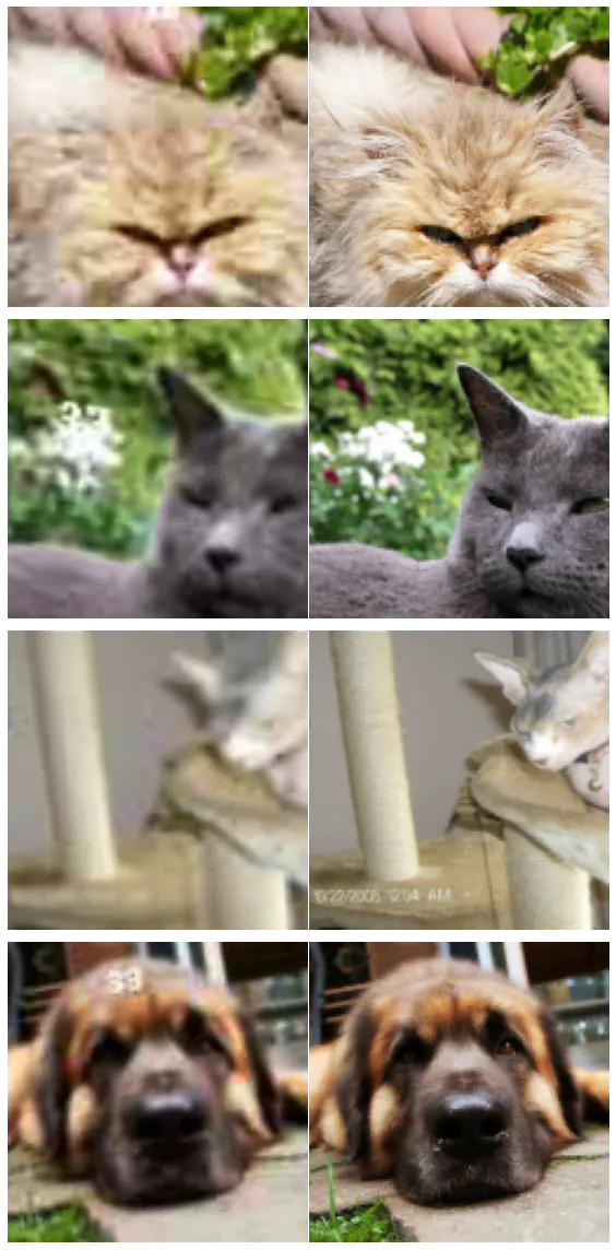 The image shows how to use GANs to restore images that have been distorted.