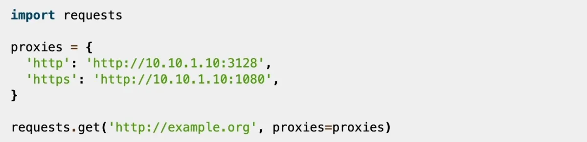 Requests support SOCKS and HTTP(S) proxy protocols.