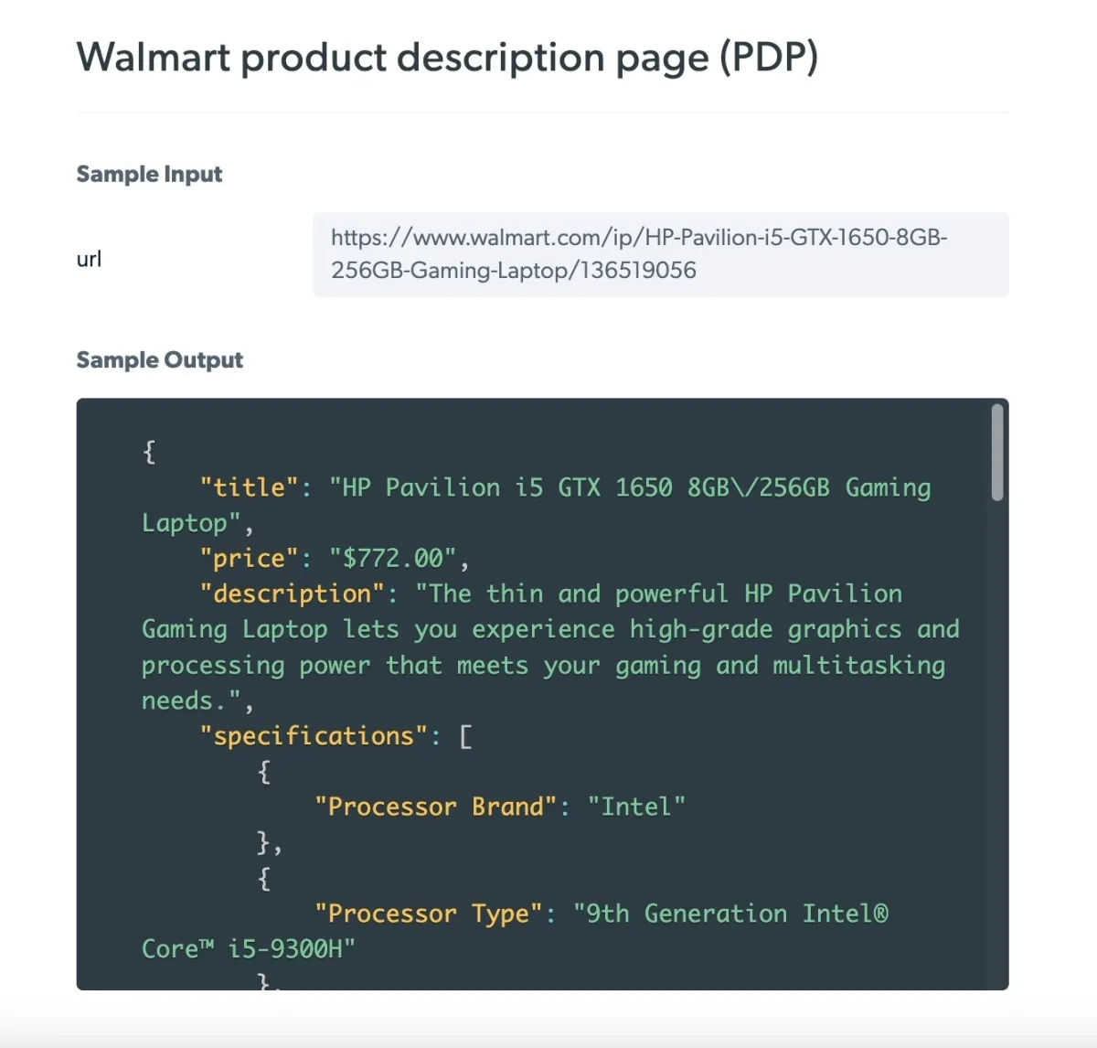 Bright Data's Walmart Scraper enable users to scrape data from Walmart at any scale.