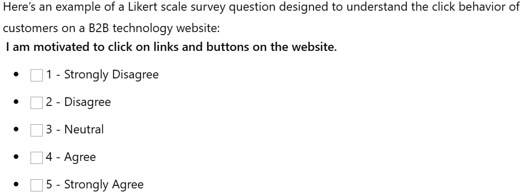 Prompt example for a survey question creation on ChatGPT survey
