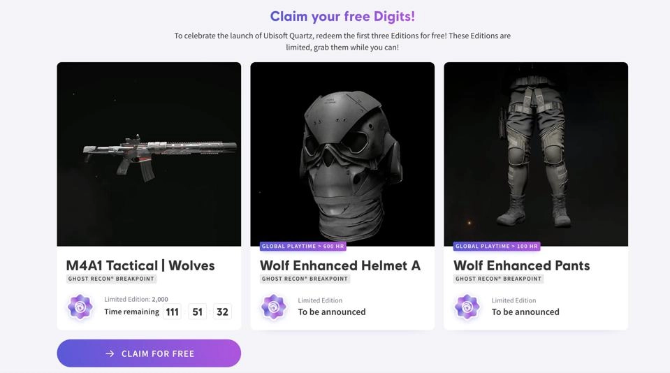 Screenshot of items players could buy in-game. 