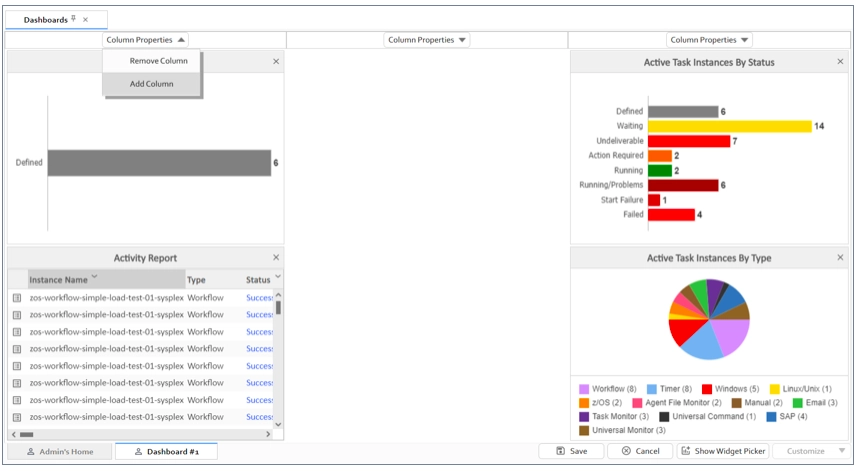 The image shows the dashboard of Stonebranch an IT automation platform.