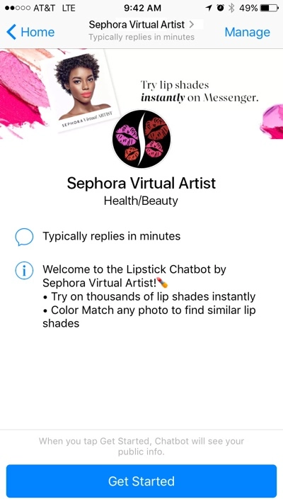 sephora virtual artist Conversational AI in Retail