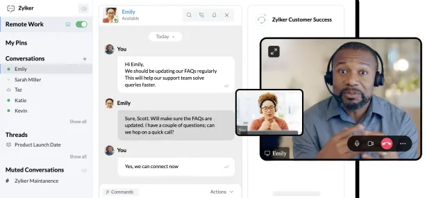 Zoho CRM Plus customer experience command center.