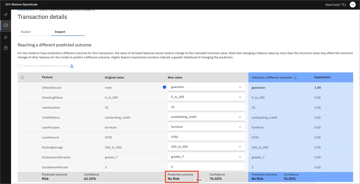 IBM openscale, an example from a data governance tool to employ AI governance techniques