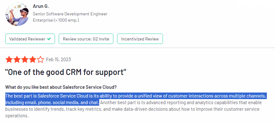 salesforce service cloud customer review pros about calls