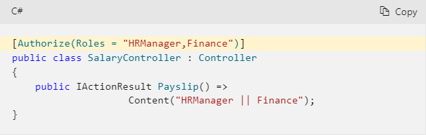 Adding roles to employees in ASP.NET Core by writing code on C