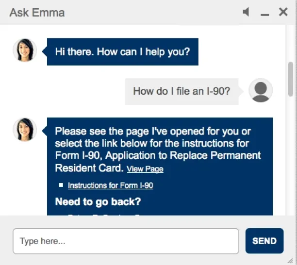 USCIS Introduces Emma, Their New Virtual Assistant — Daryanani Law Group, PC