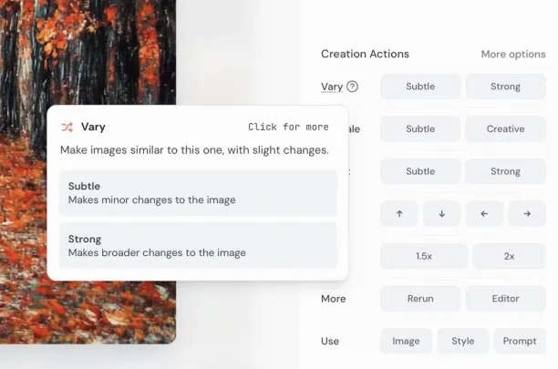 An example from Midjourney's image editing feature