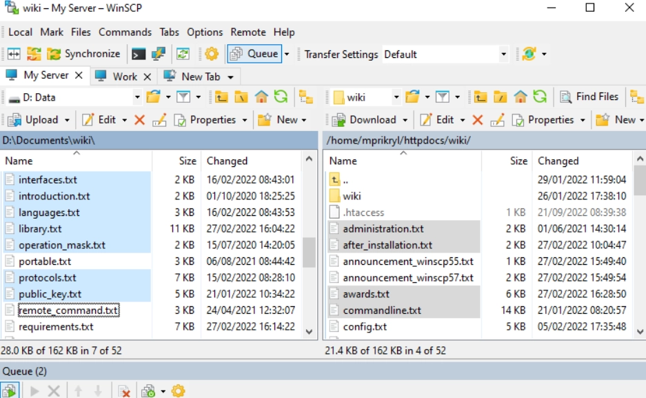 goanywhere alternative winscp desktop view