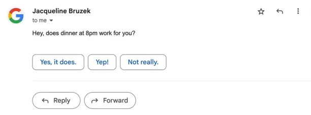 Gmail Smart Reply service.