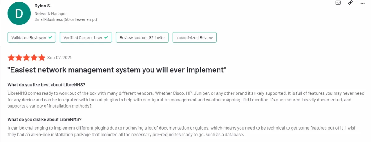 A LibreNMS review, free network monitoring tools