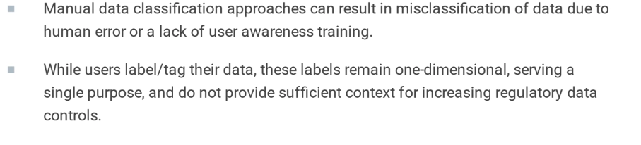 Key findings in data classification utilization.