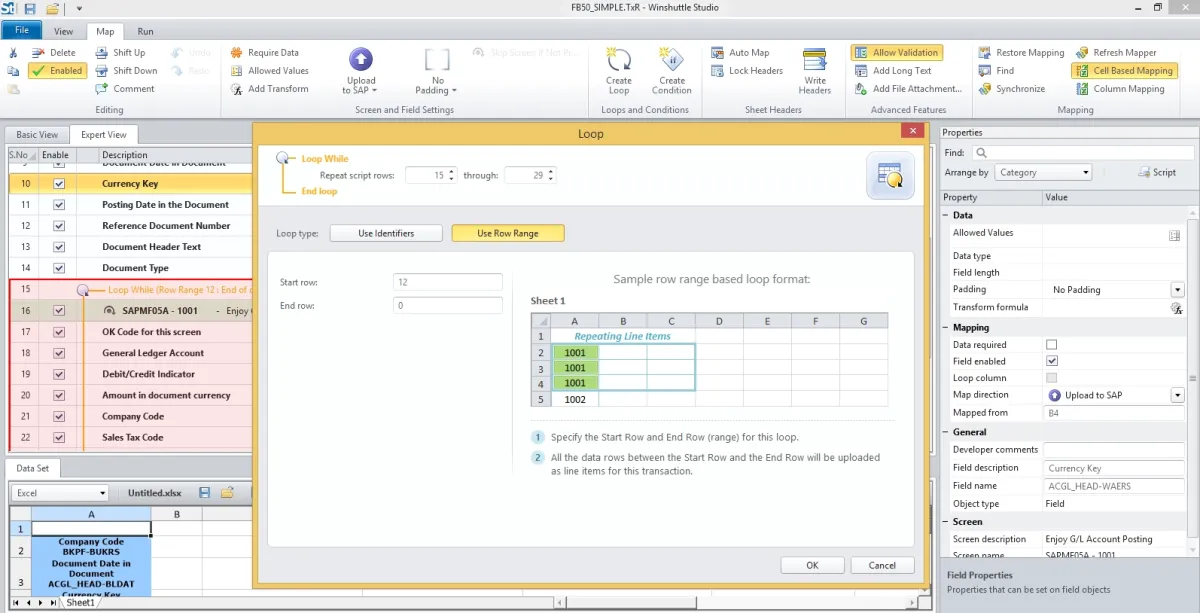 The image is a dashboard example taken from Winshuttle media on G2.