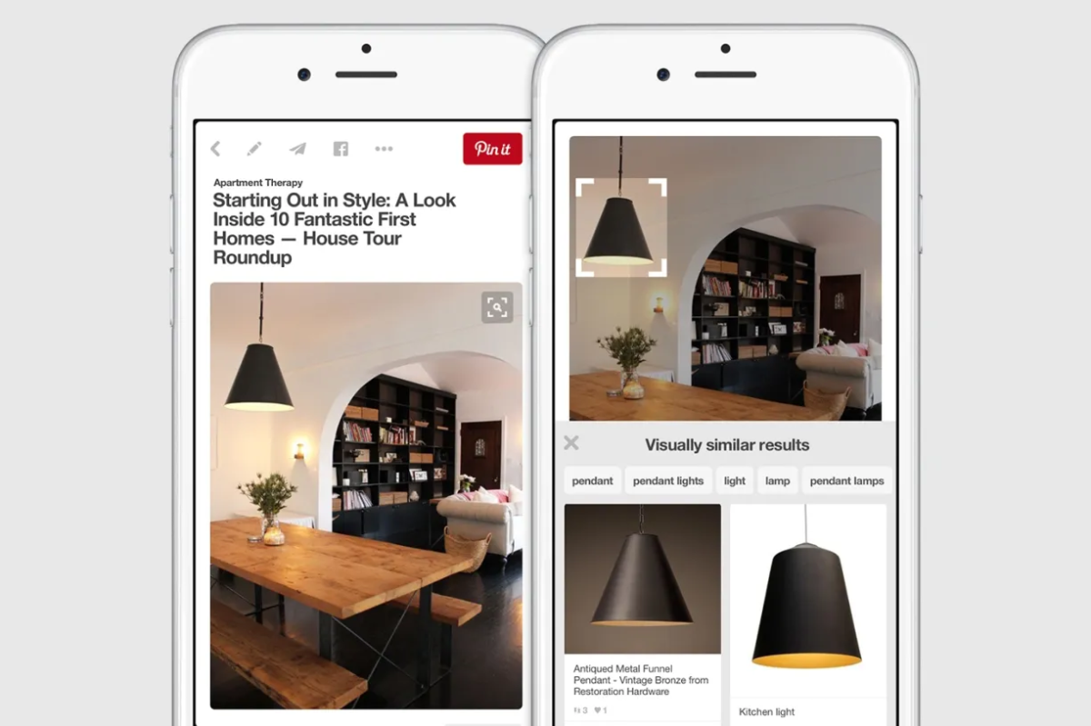 Pinterest AI eCommerce visual search engine 