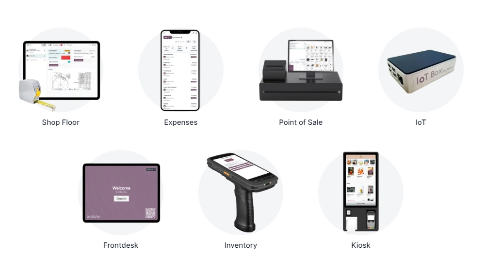 Odoo, an open source procurement software, offers a collection of business apps