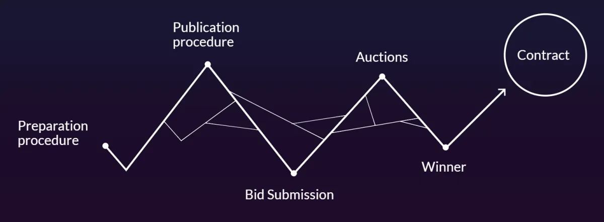 shows How OpenProcurement, an open source procurement software, works