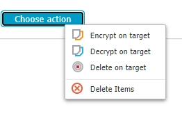 Endpoint Protector's eDiscovery module enables encryption and decryption actions.