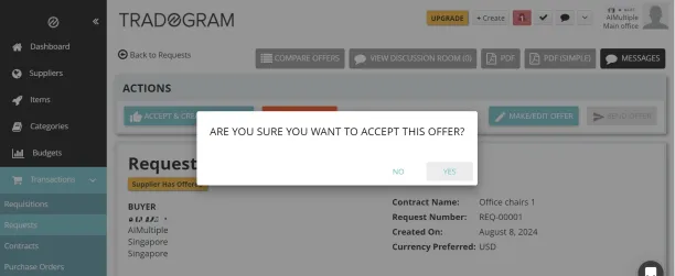 Tradogram fosters supplier management and negotiation