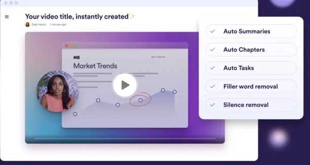 The image shows Loom AI feature, named as write me. This feature help which is one of the major project management AI tools