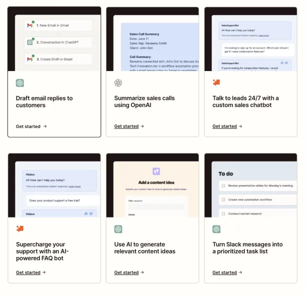 Zapier is one of the major AI-powered tools to automate project management.