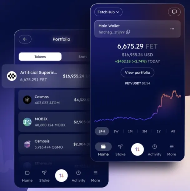 ASI Wallet dashboard to connect artificial superintelligence ecosystem