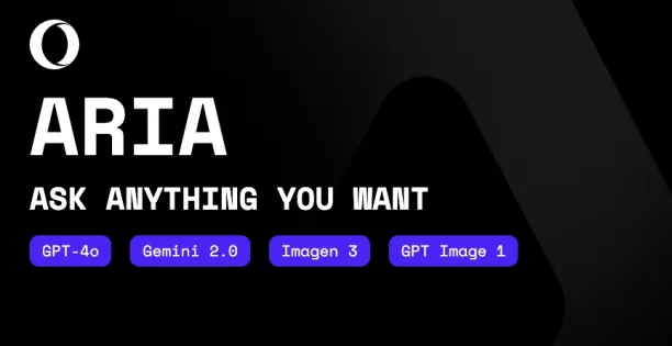 ai web browser, opera aria