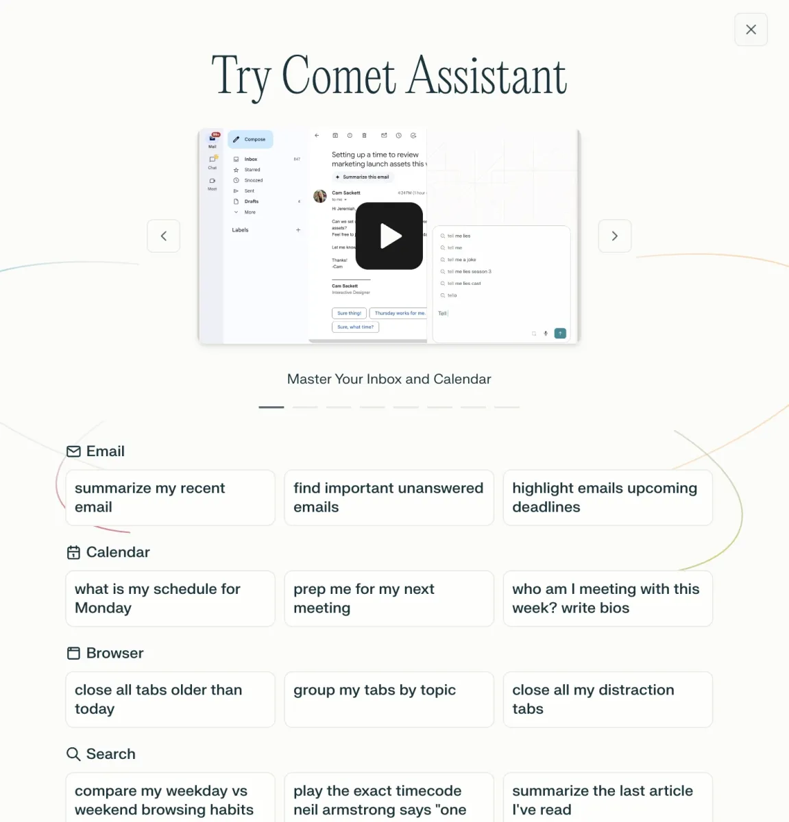 comet ai assistant