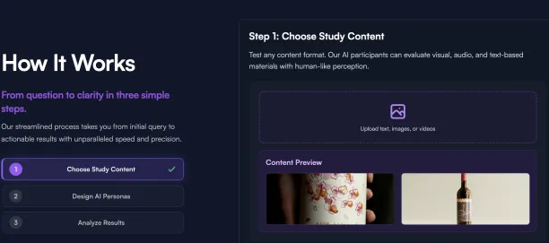 Synthetic user tool, viewpoint.ai
