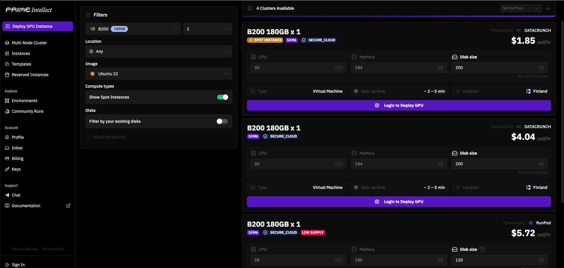 GPU Marketplace: Shadeform vs Prime Intellect vs Node AI in 2026